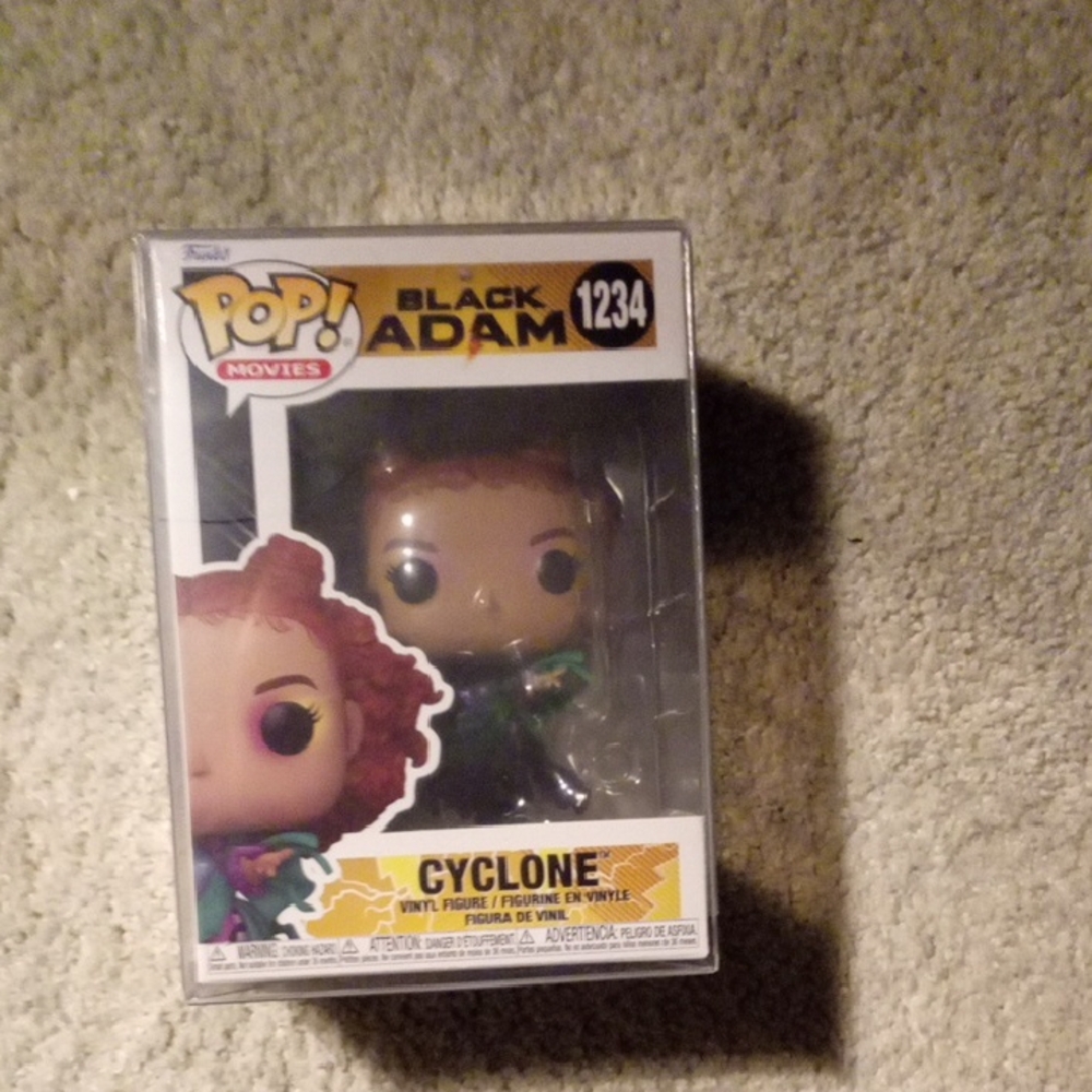 Funko Pop Cyclone Vinyl Figure with Purple and Green Accents